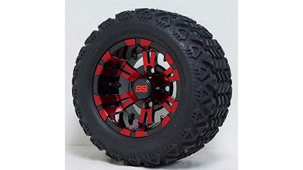 10 inch vampire red wheels