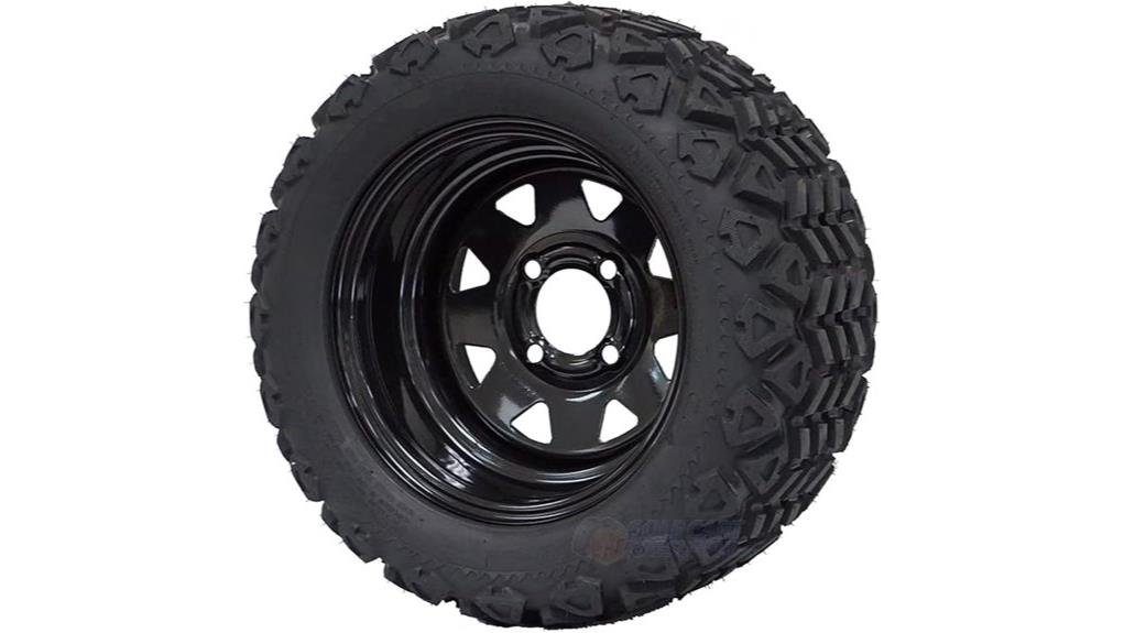 12 inch black steel wheels