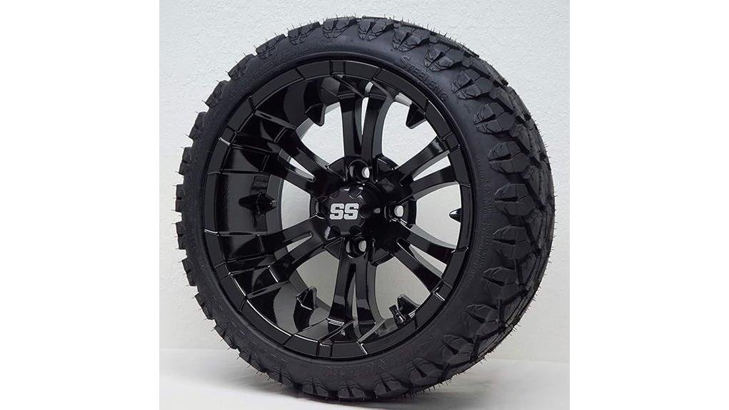 14 inch gloss black combo