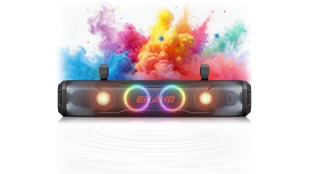 26 inch 6 speaker utv soundbar