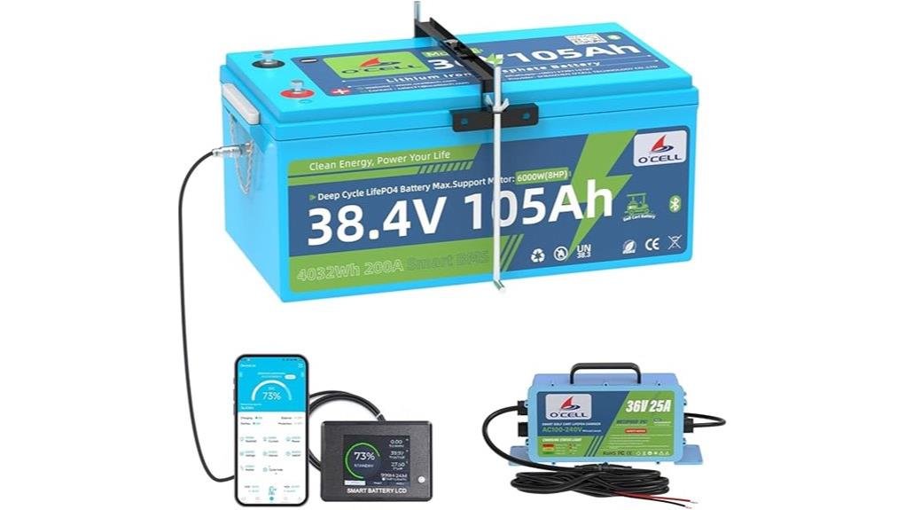 36v 105ah lithium golf battery
