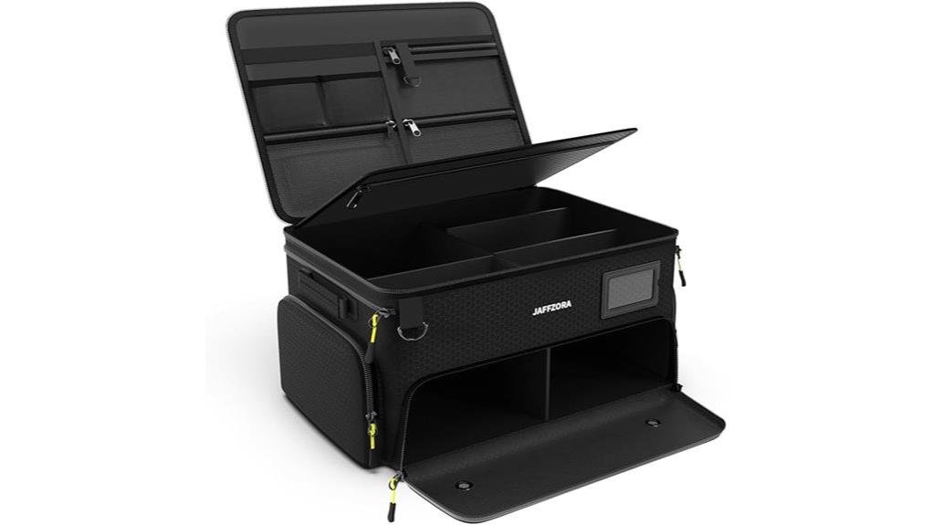 4 layer black trunk organizer