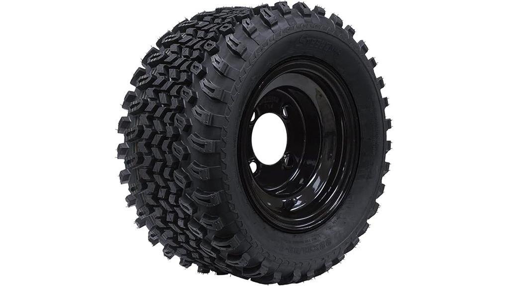 8 inch black steel wheels
