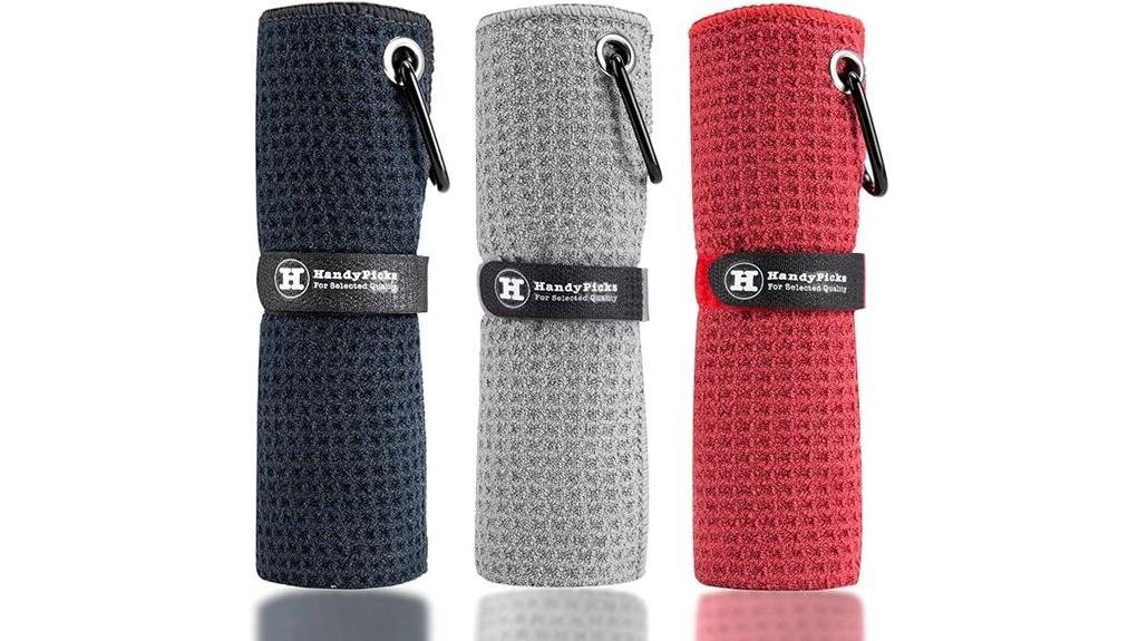 absorbent compact golf towel