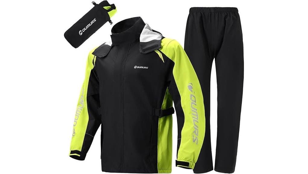 affordable reflective waterproof riding suit