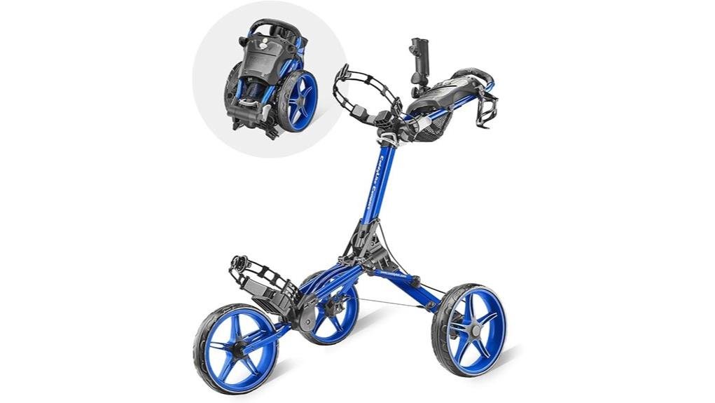 compact foldable golf pushcart