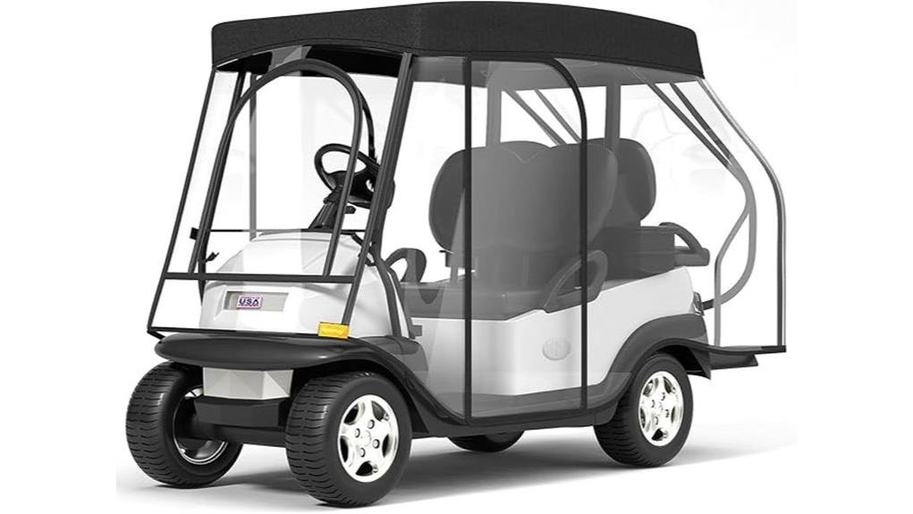 enclosed 2 2 golf cart