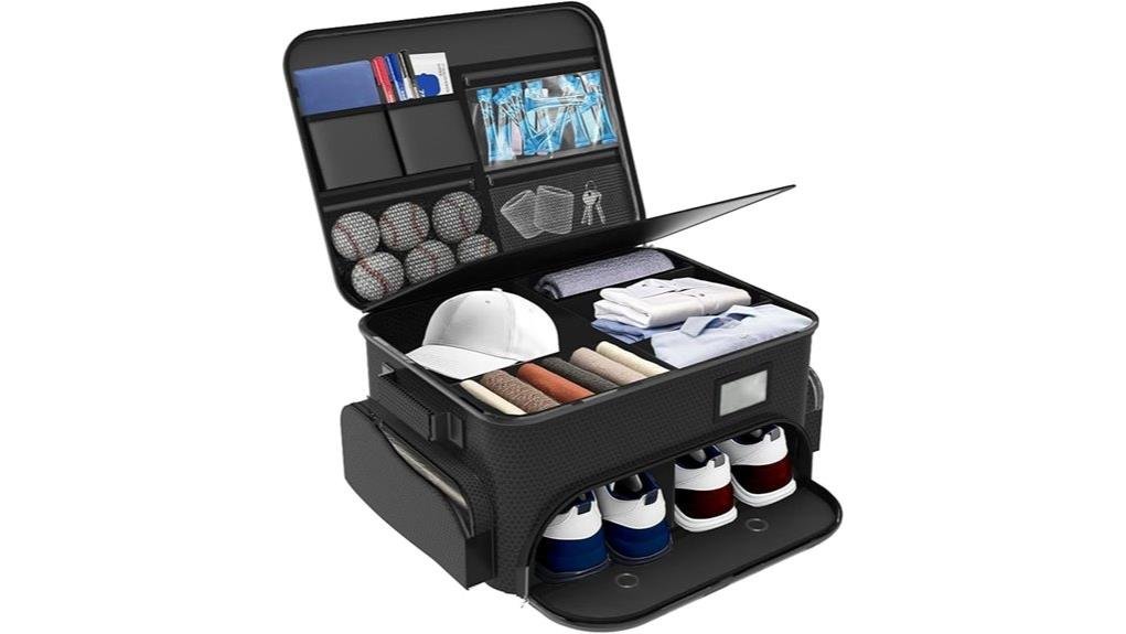 foldable golf gear organizer
