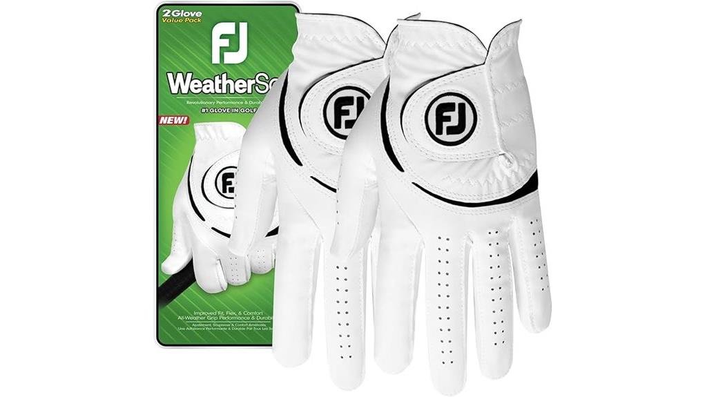 footjoy weathersof two pack gloves