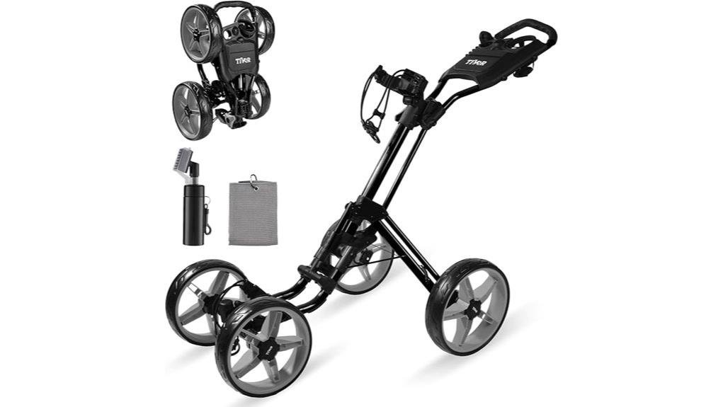 four wheel foldable pushcart