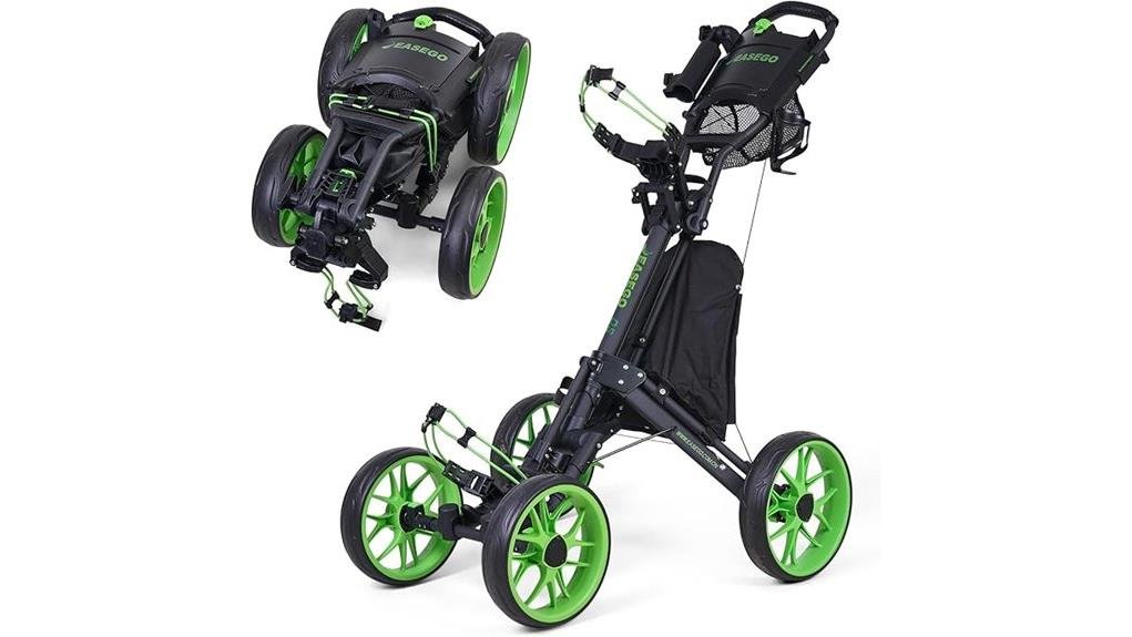 four wheel golf pushcart review