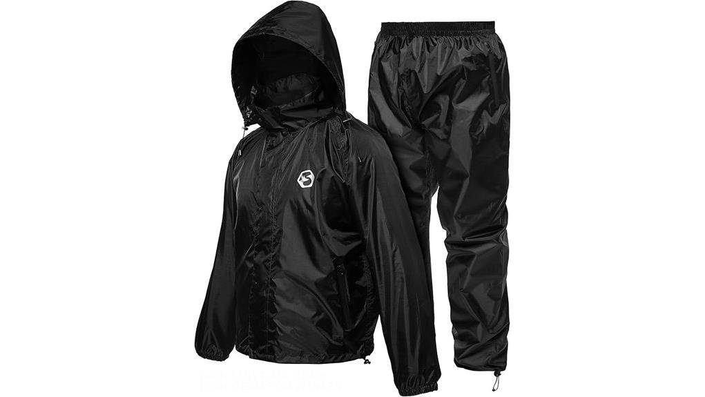 foxelli two piece waterproof suit