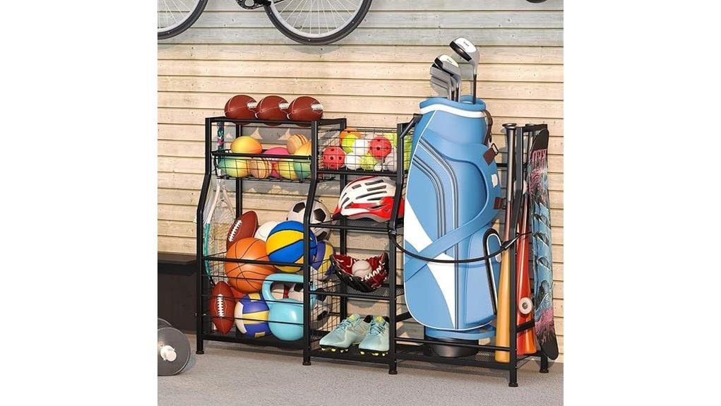 garage sports equipment organizer review