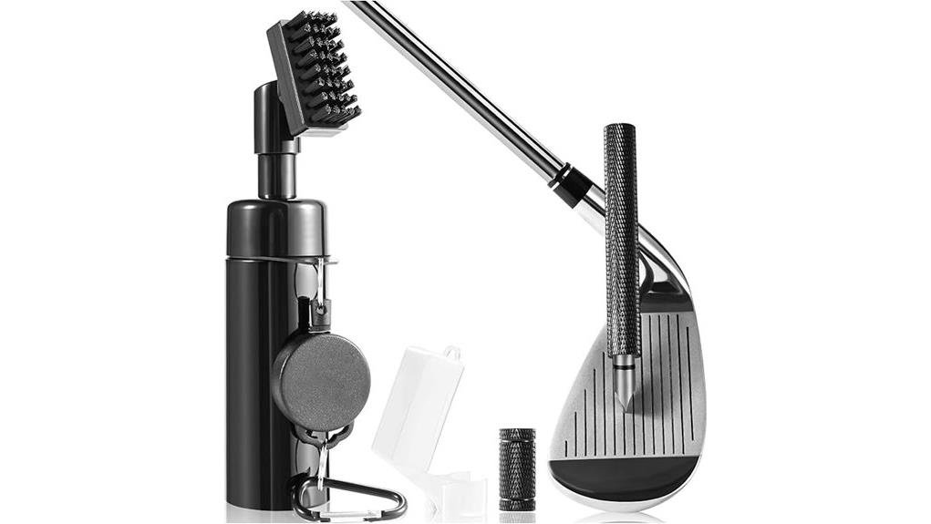 golf club brush with sharpener