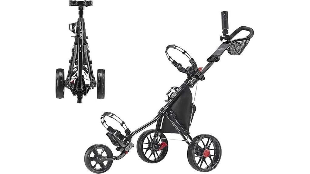 lightweight foldable 3 wheel pushcart