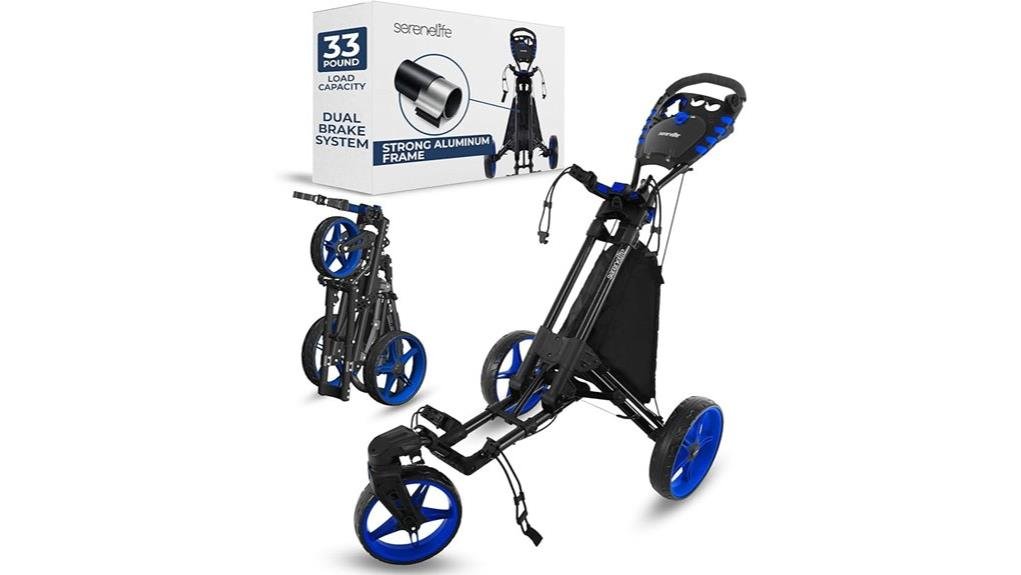 lightweight folding push pull cart