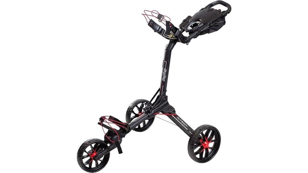 lightweight folding three wheel cart