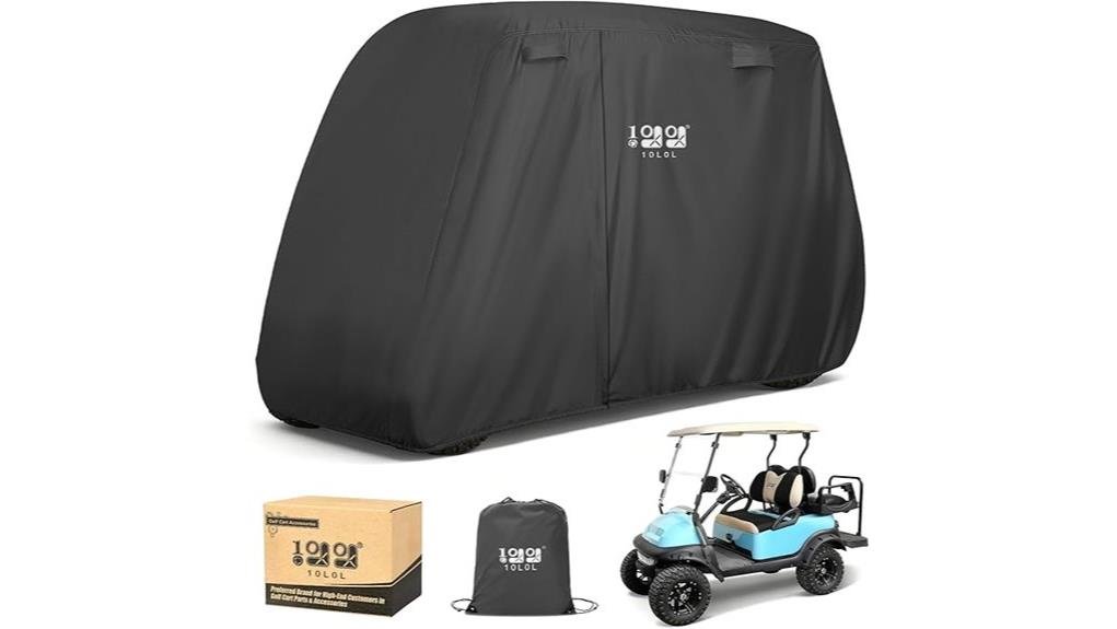 lightweight water resistant cart cover