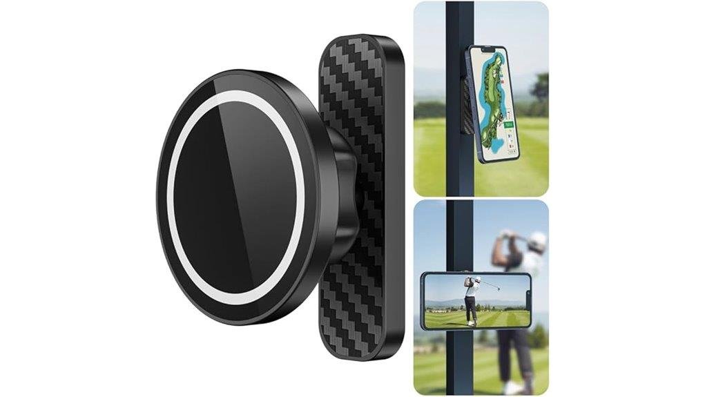 magnetic golf cart phone holder
