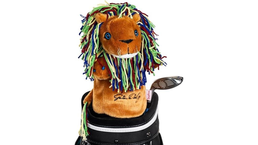 playful golf themed headcover