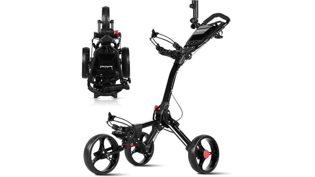 sturdy three wheel golf cart