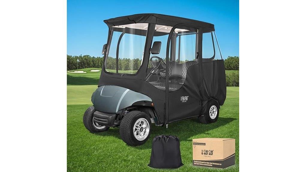 two passenger golf cart enclosure