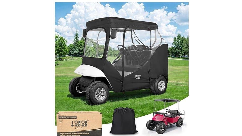two passenger golf cart enclosure