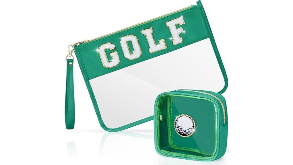 two piece golf cosmetic bags