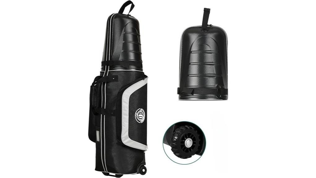 wheeled abs hard case golfbag